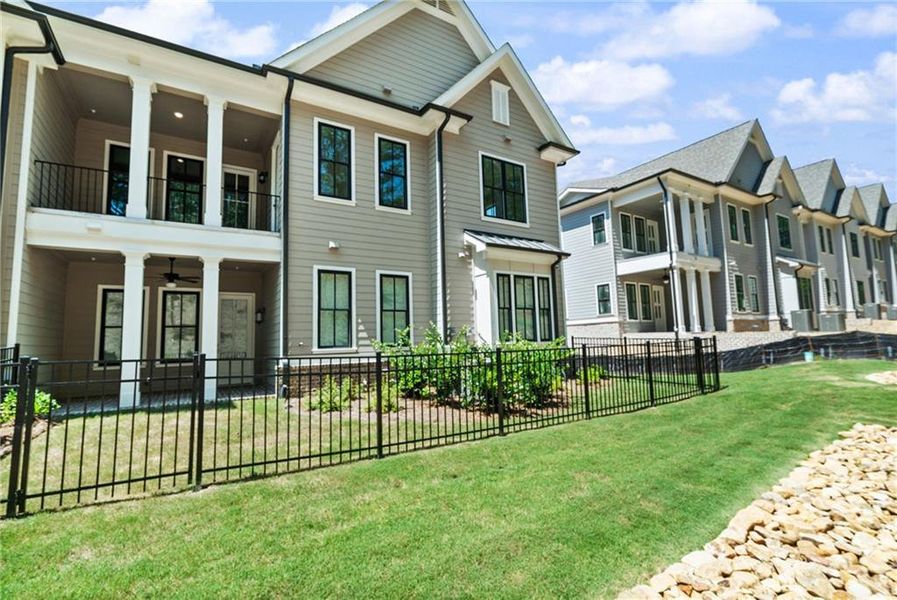 Front exterior of a new home in Waterside Condos, Peachtree Corners, GA, highlighting curb appeal (Image 19).