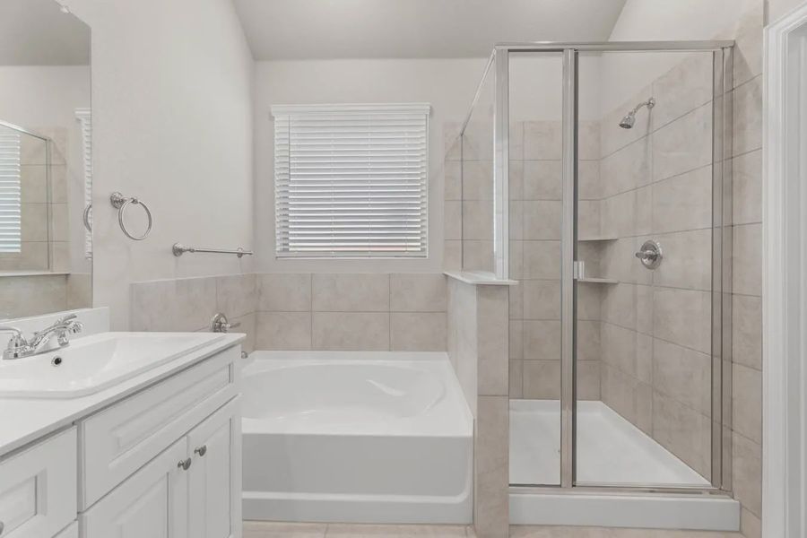 Representative furnished interior of a home built from the Charleston by Chesmar Homes in Avondale, Fate (Image 5).