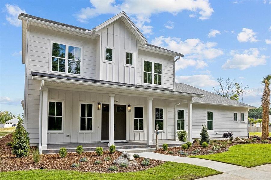 Front exterior of a new home in , Archer, FL, highlighting curb appeal (Image 20).