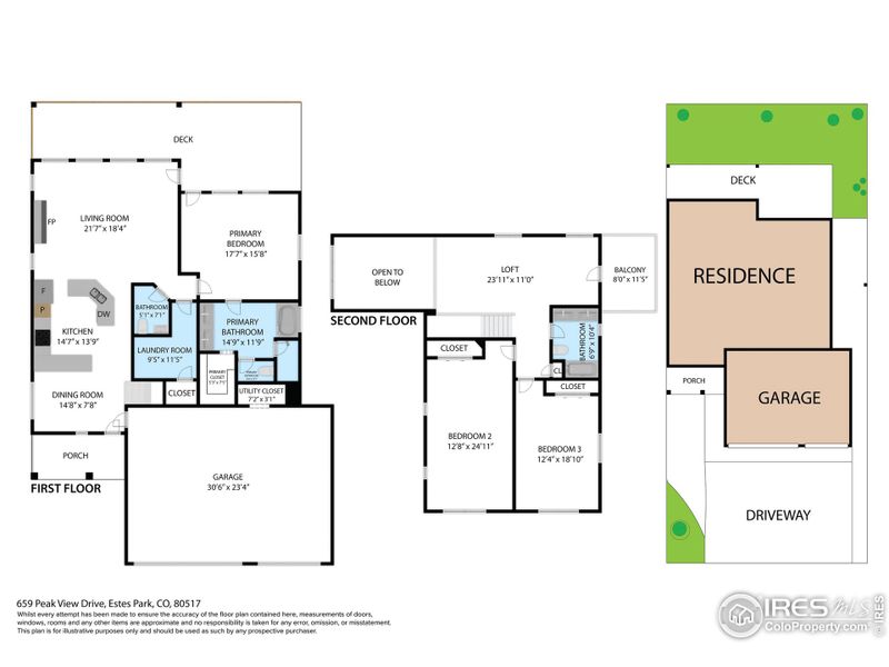 Floorplans and site plan Floorplans and site plan