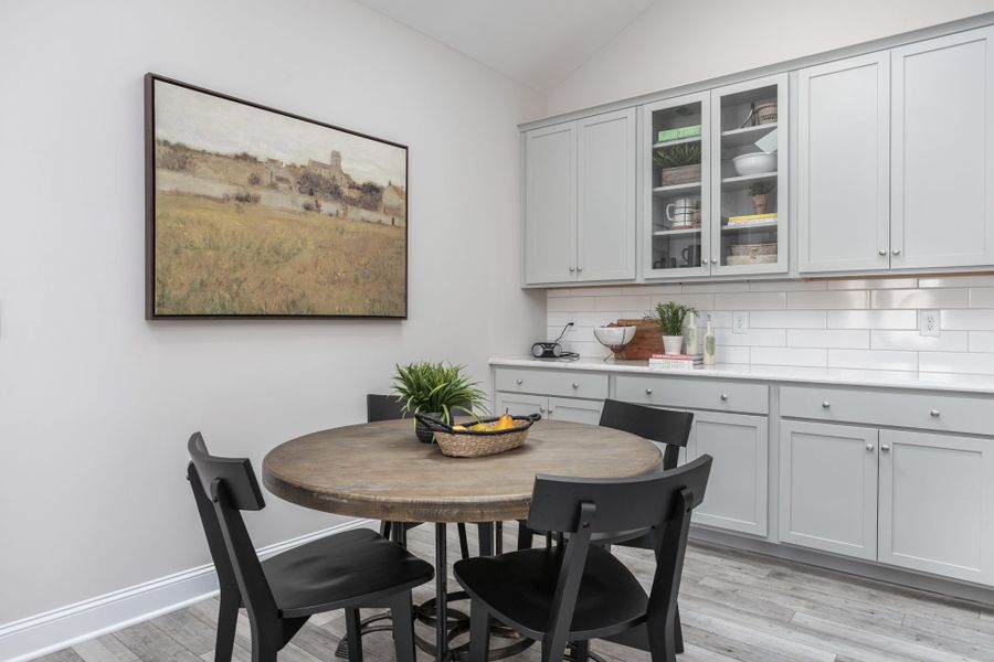 Representative furnished interior of a home built from the Manhattan by Keystone Homes NC in Weybridge, Burlington (Image 23).