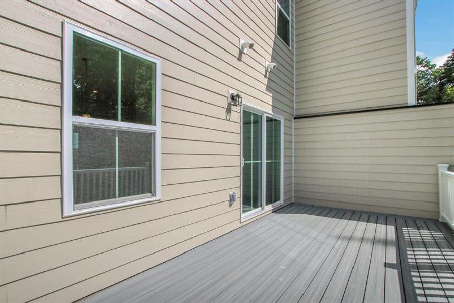 Exterior details and patio area of a home in Park Ridge at Sugar Hill, Sugar Hill (Image 2). Exterior details and patio area of a home in Park Ridge at Sugar Hill, Sugar Hill (Image 2).