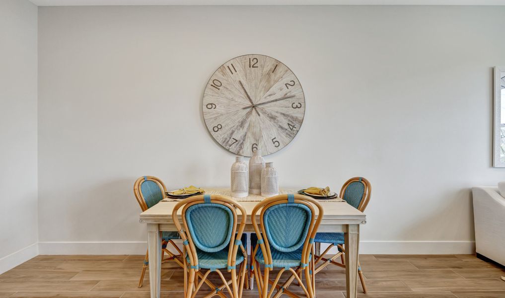 Dining area for meals with family