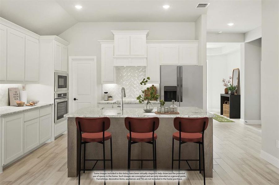 Furnished interior view inside a new home in The Retreat at North Grove 60, Waxahachie (Image 12).