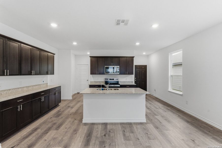 Furnished interior view inside a new home in The Overlook at Creekside, New Braunfels (Image 12).
