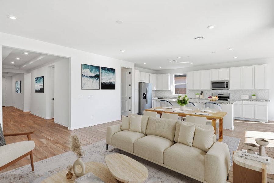 Furnished interior view inside a new home in Marbella at Windrose, Waddell (Image 7).