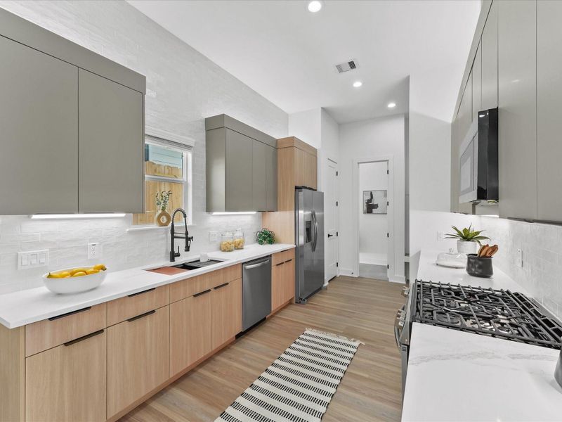 Furnished interior view inside a new home in , Houston (Image 11).