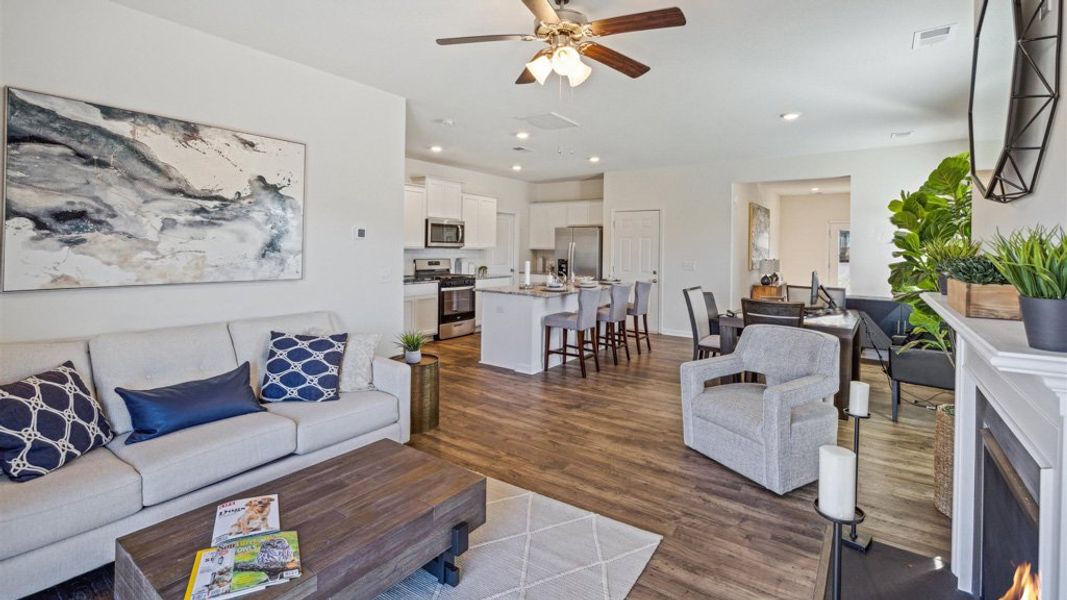 Furnished interior view inside a new home in Keebler Meadows, Johnson City (Image 8).