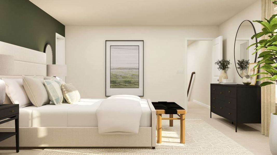 Representative furnished interior of a home built from the Hickory by Lennar in Elizabeth: Arbor, Fort Mill (Image 28).