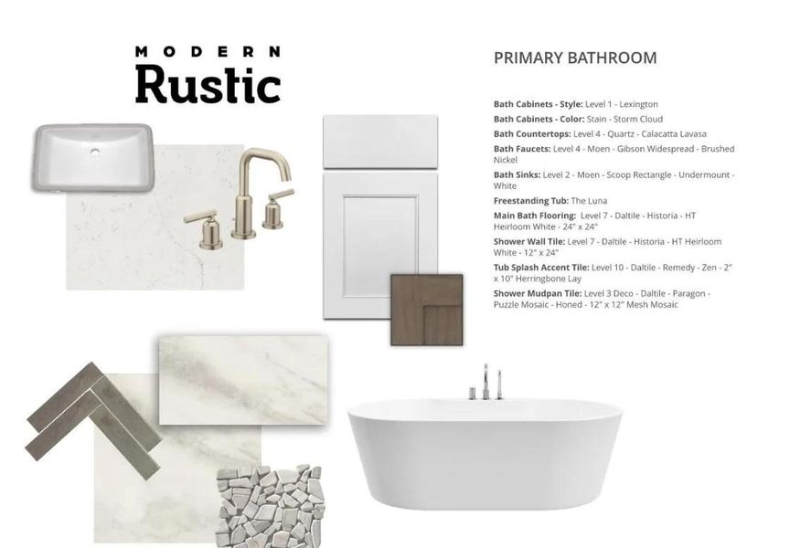 Sample of building materials used in homes in Two Step Farm Signature, Montgomery (Image 12).
