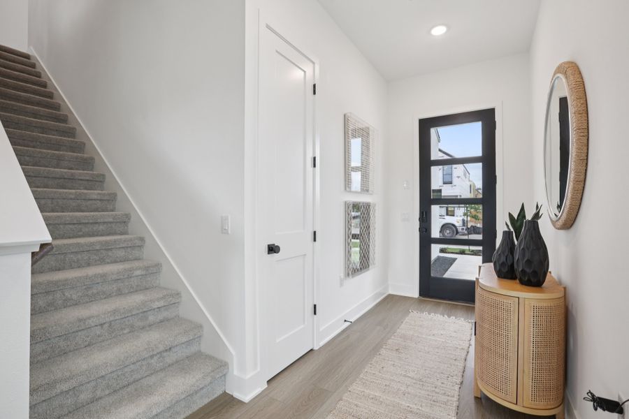 Representative furnished interior of a home built from the Elizabeth by Risewell Homes in Novel, Austin (Image 5).