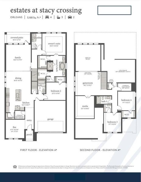 With an open concept main level design paired with game and media rooms upstairs, our Orleans floor plan offers entertaining space everywhere you look!