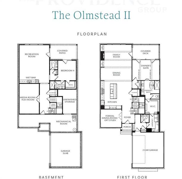 2D floor plan layout of this home in Waterside Single Family, Norcross, GA (Image 6).