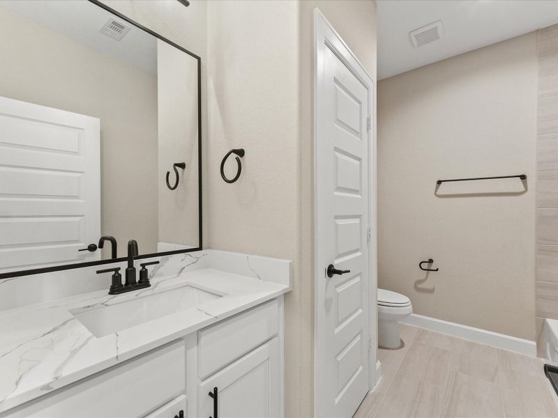 Furnished interior in a model home at Sunset Heights in Houston (Image 8). Furnished interior in a model home at Sunset Heights in Houston (Image 8).