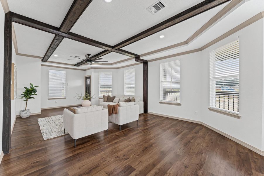 Furnished interior view inside a new home in , Huffman (Image 8).
