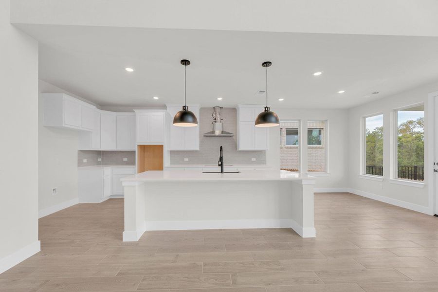 Furnished interior view inside a new home in Santa Rita Ranch, Liberty Hill (Image 6).
