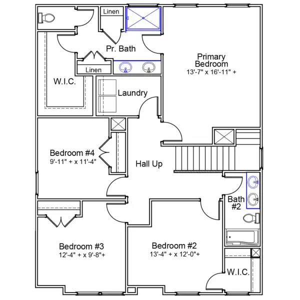 2D floor plan layout of this home in Six Oaks, Summerville, SC (Image 3). 2D floor plan layout of this home in Six Oaks, Summerville, SC (Image 3).
