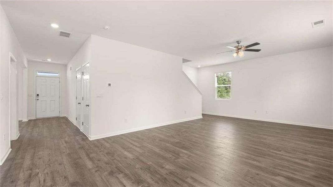Spacious, unfurnished interior of a new home in Brooks Village, Dacula (Image 33).