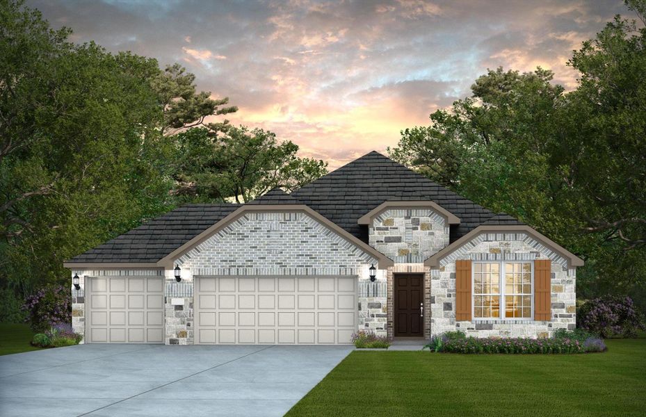 Representative exterior photo of a completed home built from the Sheldon - 3-Car Garage by Pulte Homes in Davis Ranch, San Antonio, TX (Image 15). Representative exterior photo of a completed home built from the Sheldon - 3-Car Garage by Pulte Homes in Davis Ranch, San Antonio, TX (Image 15).