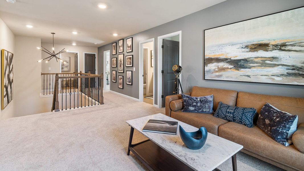 Furnished interior view inside a new home in Camp Creek Village, Atlanta (Image 23).
