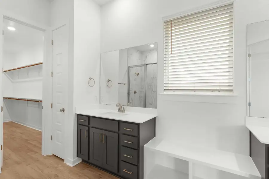 Furnished interior view inside a new home in The Grove at Blackhawk, Pflugerville (Image 6). Furnished interior view inside a new home in The Grove at Blackhawk, Pflugerville (Image 6).