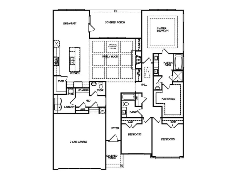 2D floor plan layout of this home in , Buford, GA (Image 3).
