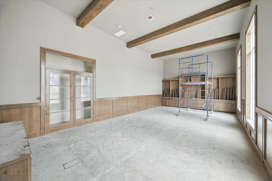 Progress photo from December 2025 - library