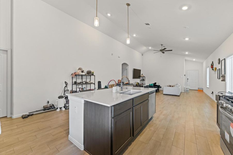 Furnished interior view inside a new home in Cypress Oaks North, Cypress (Image 5).