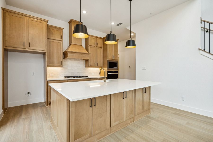 Furnished interior view inside a new home in Newman Village Townhomes, Frisco (Image 7).