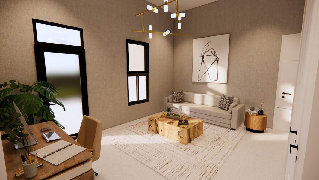 Furnished interior view inside a new home in , Dania Beach (Image 3).