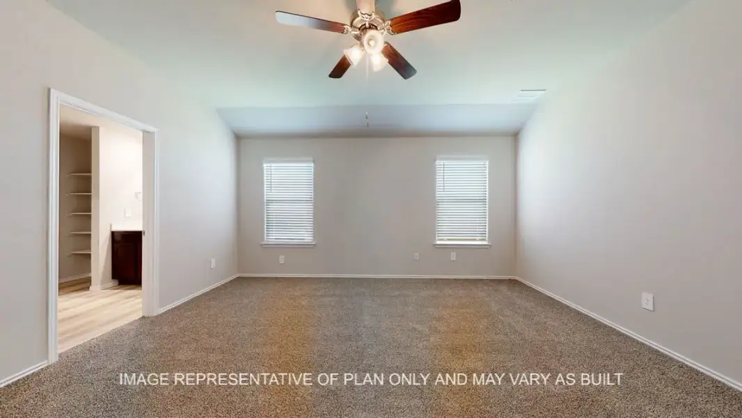 Representative unfurnished interior of a home built from the Seabrook by D.R. Horton in Wildwood Estates, Nolanville (Image 20).