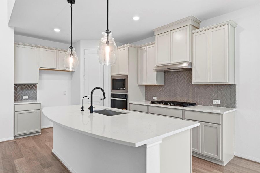 Furnished interior view inside a new home in Bridgeland, Cypress (Image 6). Furnished interior view inside a new home in Bridgeland, Cypress (Image 6).