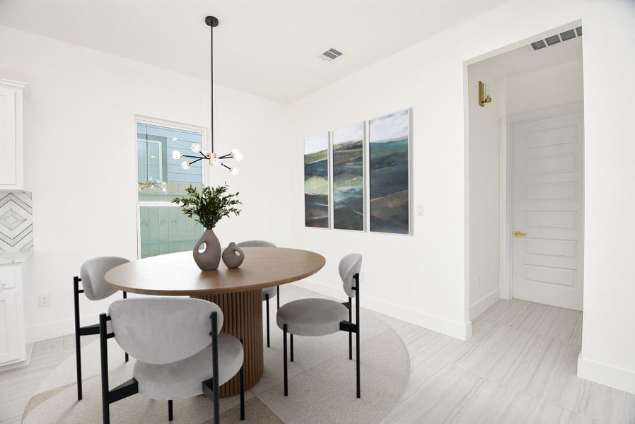 Furnished interior view inside a new home in , Houston (Image 6).