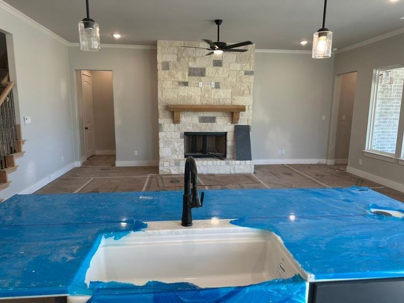 In-progress construction of a new home in Fannin Ranch, Leonard, TX (Image 19).