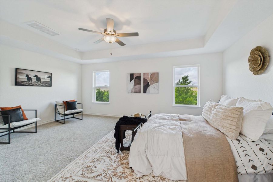 Representative furnished interior of a home built from the The Danbury I by Davidson Homes LLC in The Reserve at Potranco Oaks, Castroville (Image 10).