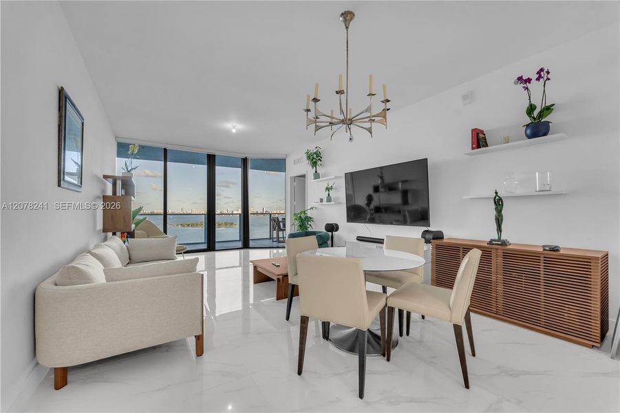 Furnished interior view inside a new home in Aria Reserve, Miami (Image 5). Furnished interior view inside a new home in Aria Reserve, Miami (Image 5).