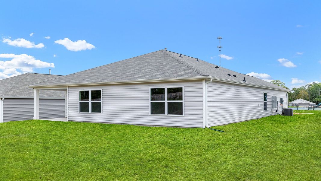 Exterior details and patio area of a home in Lakestone, Woodruff (Image 3).