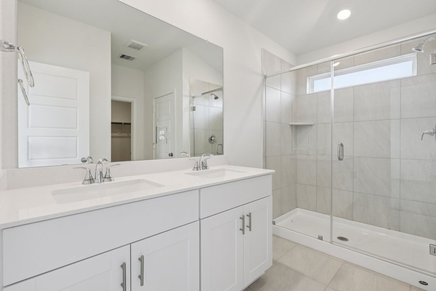 Furnished interior view inside a new home in Riviera Pines - Premier Series, Huffman (Image 7).