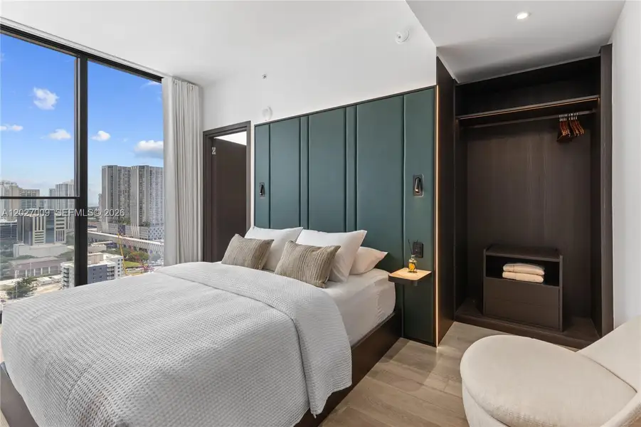 Furnished interior view inside a new home in , Miami (Image 10).