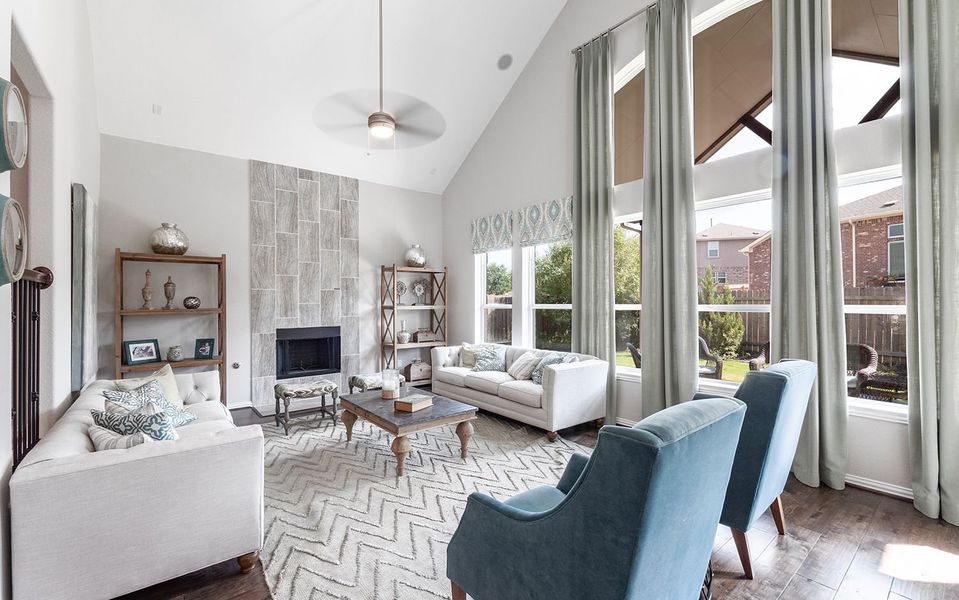 Representative furnished interior of a home built from the Snowmass by CastleRock Communities in Sanctuary, Salado (Image 8).