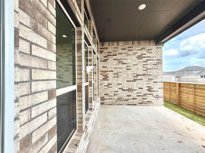 Exterior details and patio area of a home in Flora, Hutto (Image 3). Exterior details and patio area of a home in Flora, Hutto (Image 3).