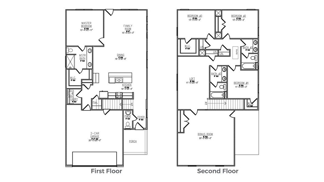 2D floor plan layout of this home in Livingston Woods, Irmo, SC (Image 3).
