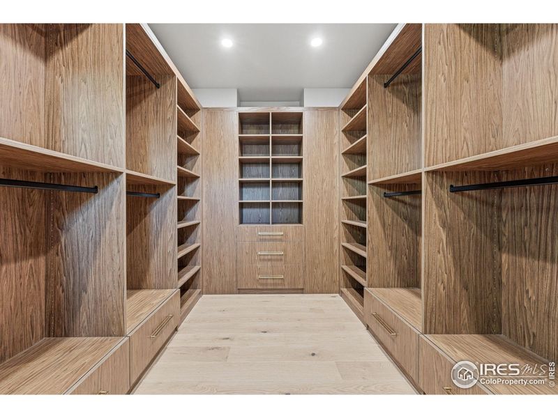 Primary Closet w/ Benedettini Cabinetry