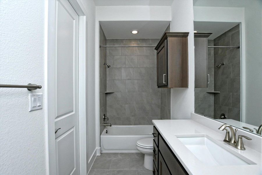 Furnished interior view inside a new home in ClearWater Ranch, Liberty Hill (Image 9). Furnished interior view inside a new home in ClearWater Ranch, Liberty Hill (Image 9).