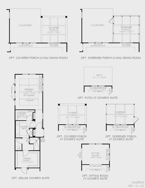 2D floor plan layout of this home in The Courtyards at Oak Grove, Durham, NC (Image 29).