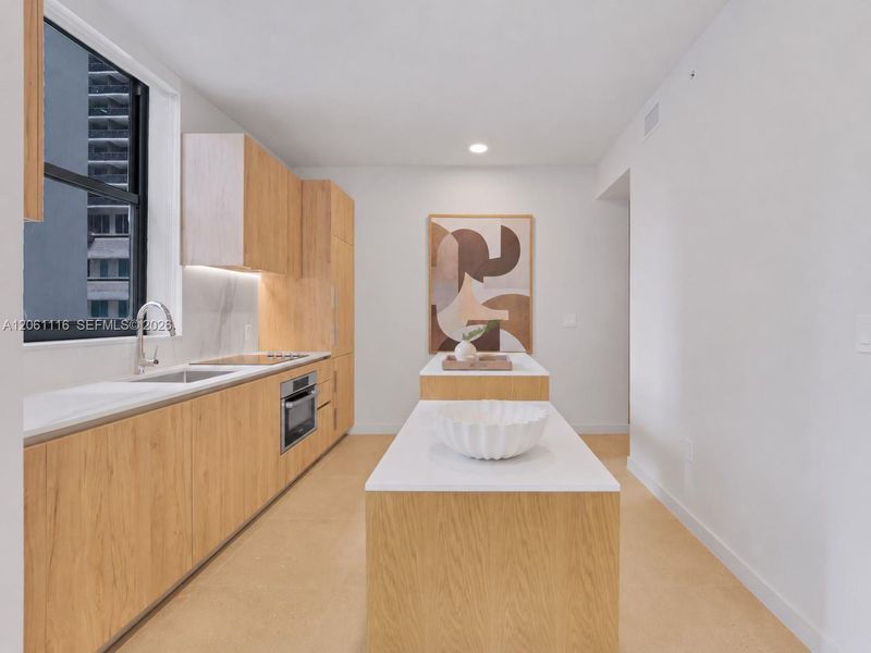 Furnished interior view inside a new home in , Miami (Image 15).