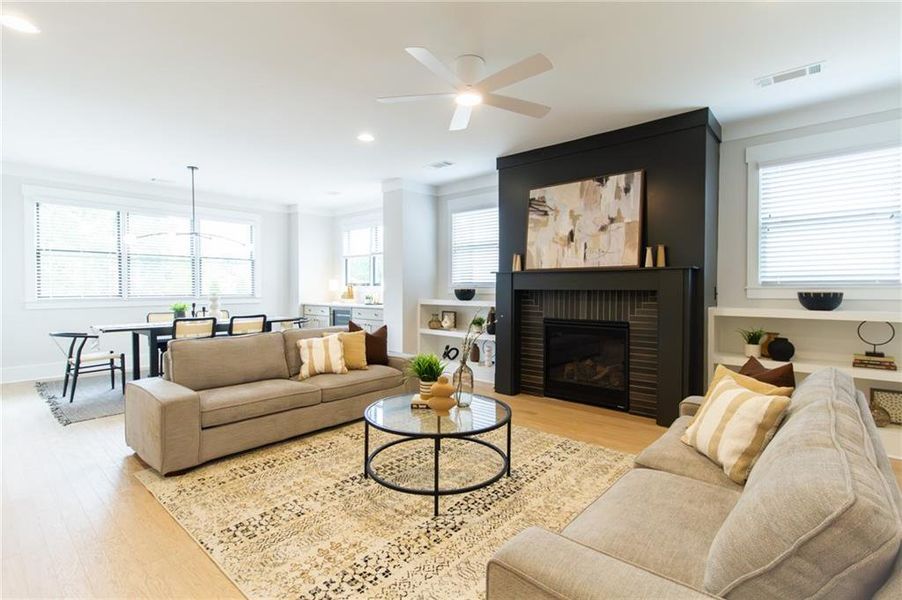 Furnished interior view inside a new home in , Scottdale (Image 11). Furnished interior view inside a new home in , Scottdale (Image 11).