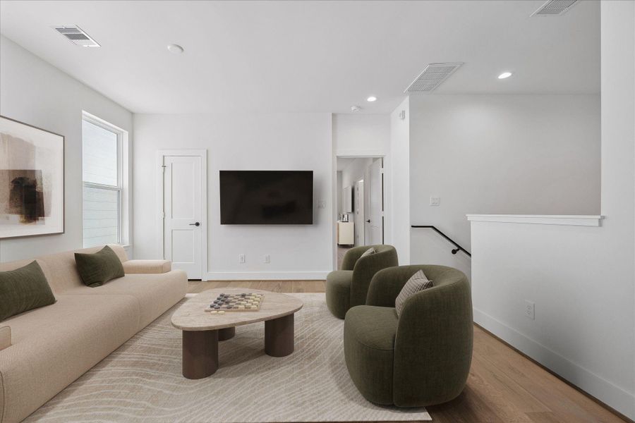 Furnished interior view inside a new home in , Houston (Image 9).