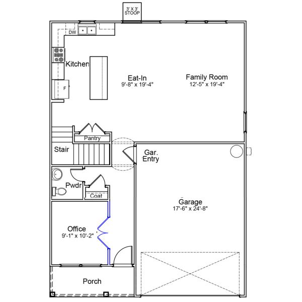 2D floor plan layout of this home in Piper Creek, Newton, NC (Image 2). 2D floor plan layout of this home in Piper Creek, Newton, NC (Image 2).