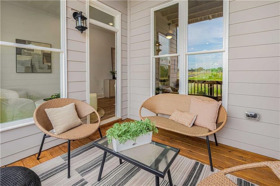 Exterior details and patio area of a home in Waterhaven, Cumming (Image 3).